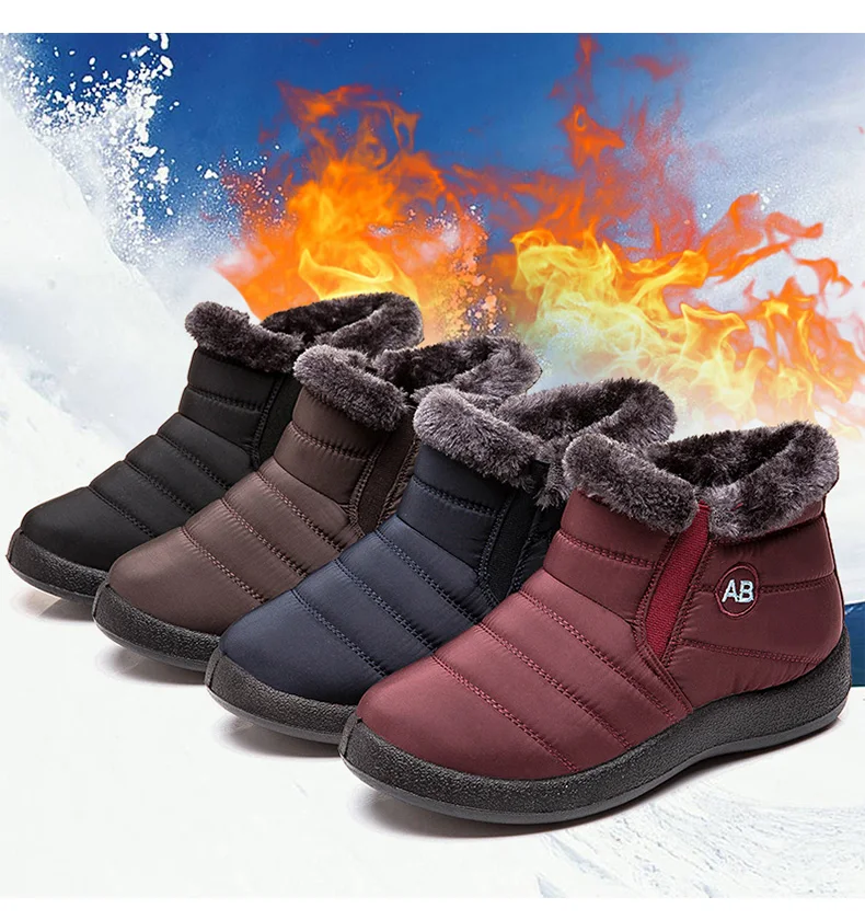 Women Boots New Waterproof Snow Boots For Winter Shoes Women Casual Lightweight Ankle Boots Female Winter Boots Botas Mujer