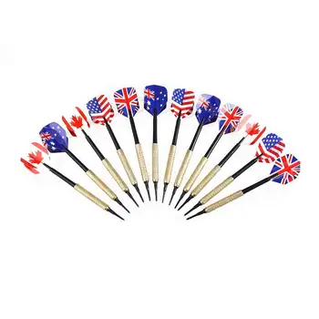 

12Pcs Professional Safety Plastic Soft Tip Darts with 36 Extra Tips Nice Flights