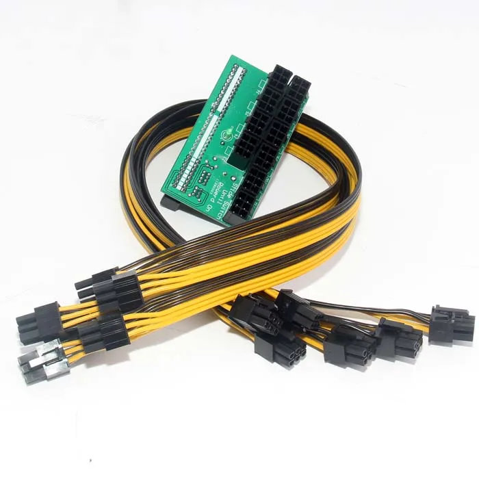 

Dps-1200sb dps-1200fb адаптер питания для сервера, графическая карта 12 в 6-pin plus 6-pin для майнинга биткоинов