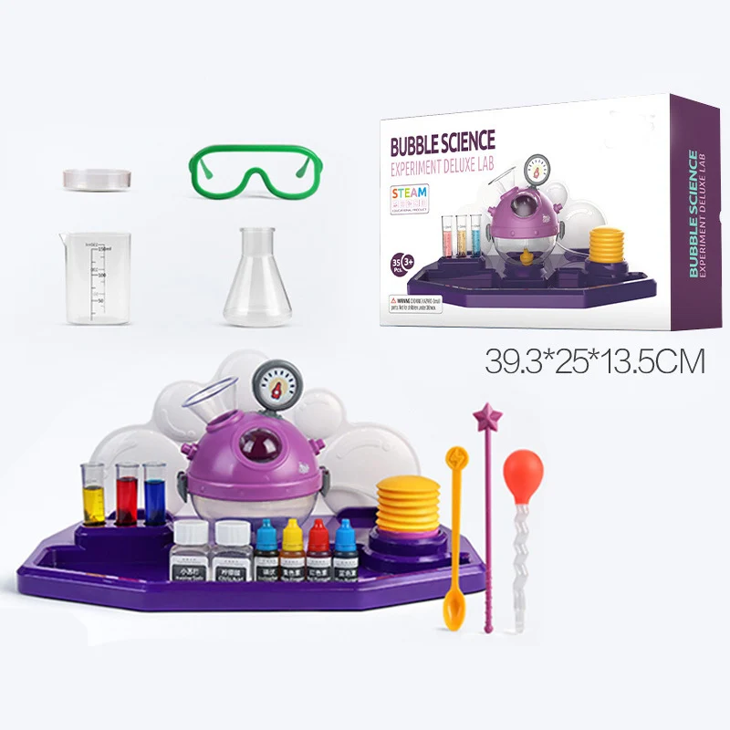 Kit de ayuda para la enseñanza en Laboratorio de Ciencia para niños, juguetes educativos para niños, herramientas químicas, juguetes de tallo, Juguetes Divertidos de aprendizaje para interior - 6