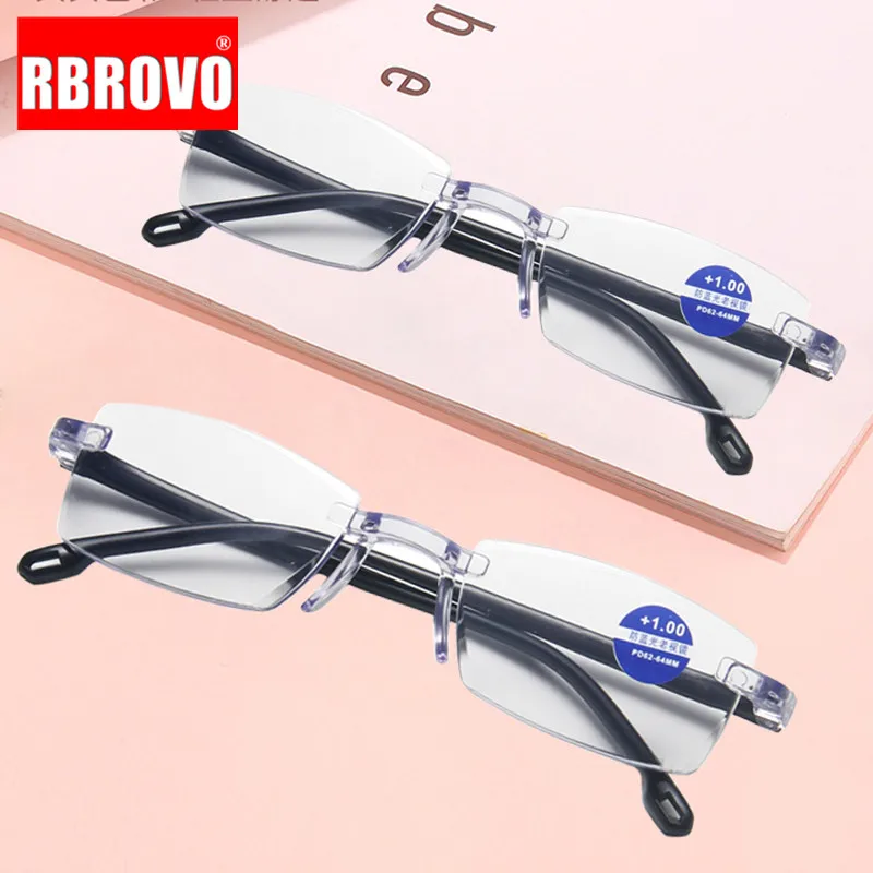 Rbrovo 2021 Reading Glasses Women Antiblue Light Reading Eyeglasses