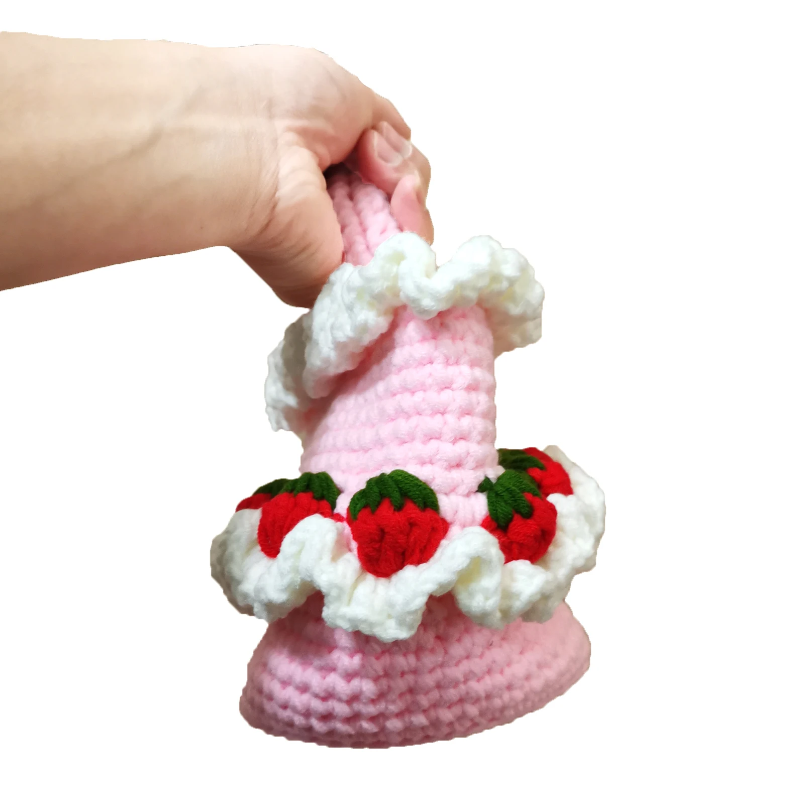 Рисунок 3 - Вязаный модный кошелек BomHCS с клубничным тортом