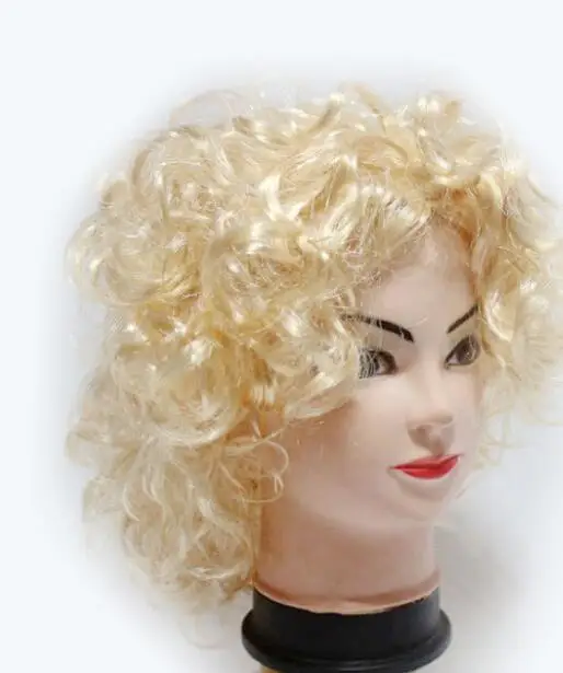 wig Костюмы для косплея, костюм на Хэллоуин, одежда для вечеринки, певица, белая одежда для взрослых Элвиса Пресли, одежда Мэрилин Монро, платье для косплея - Цвет: wig