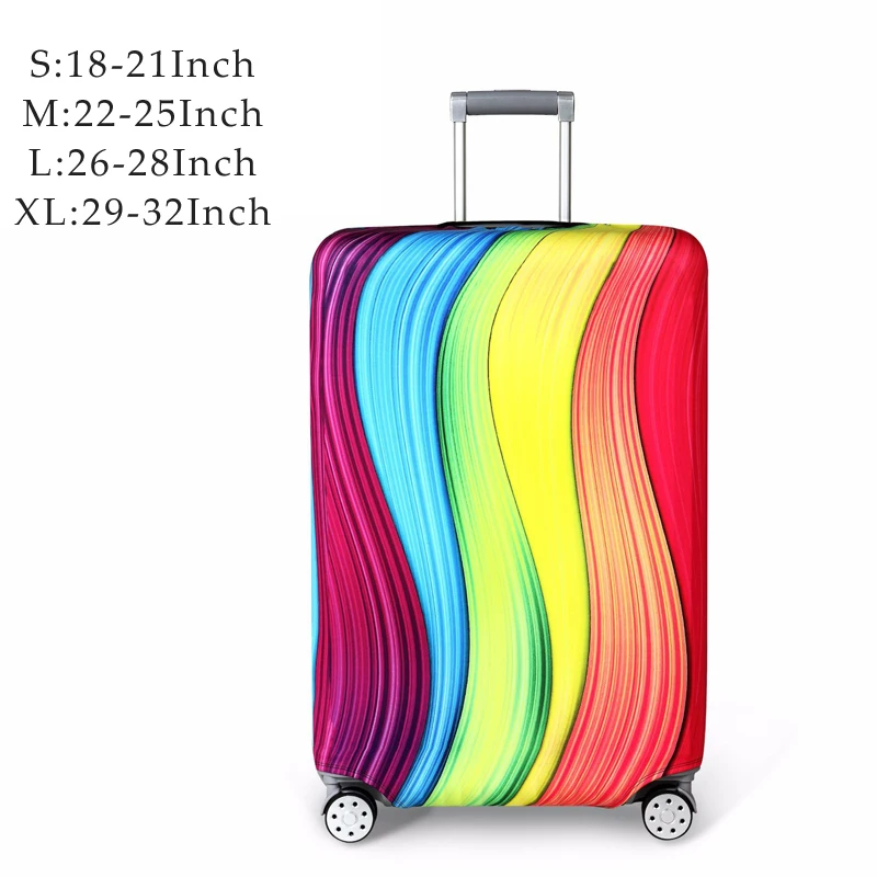 Luggage Cover 4 Защитный чехол для чемоданов эластичный уплотненный дорожный мешок для пыли багажные Чехлы аксессуары защитный чехол для костюма чехол 112 - Цвет: Luggage Cover 4