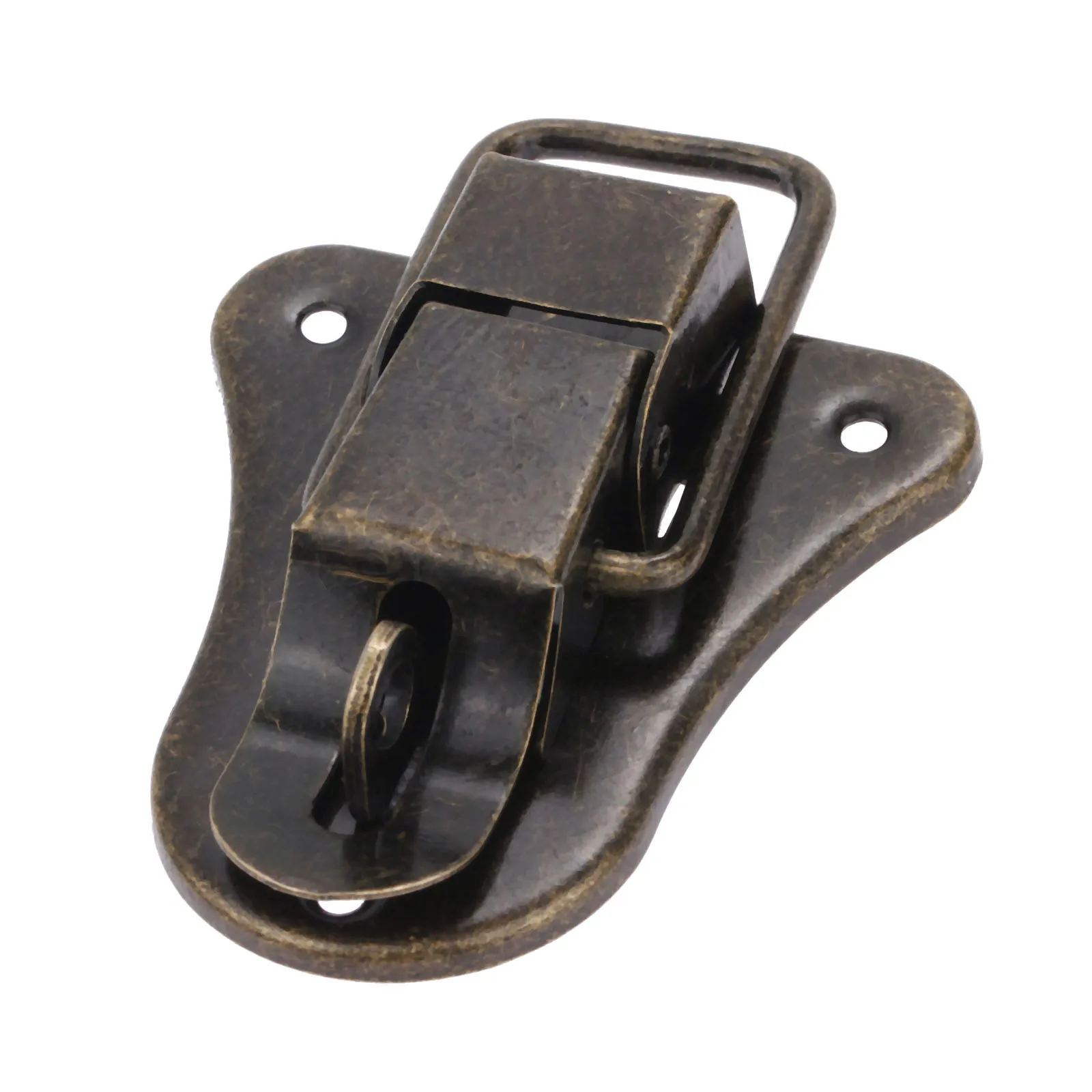 Description Picture 4 of item95*52mm Antique Jewelry Wooden Box Lock Hasps Drawer Latches Suitcases Hasp Latch Buckle Clasp Furniture Hardware With Screws