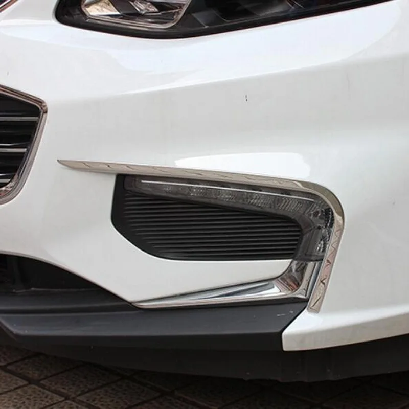 Tonlinker наружная передняя противотуманная фара Наклейка s для Chevrolet Malibu-19 автомобильный Стайлинг 2 шт. крышка из нержавеющей стали наклейка