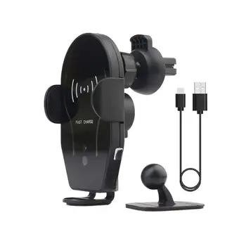 

Automatic Clamping Car Wireless Charger 10W Fast Charge Mount Holder for iphone