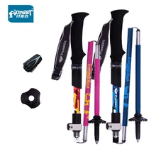 Трость из углеродного волокна, легкий карбоновый алюминий, 5 секций, внешний замок, открытый горный альпинизм, Пешие прогулки 135 см