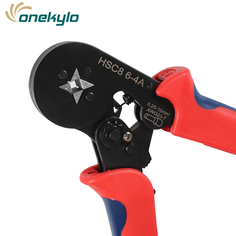 hsc8 6-4a mini nose crimping pliers wire stripper crimper tool cable crimper stripper+1800pcs ferrule terminal set