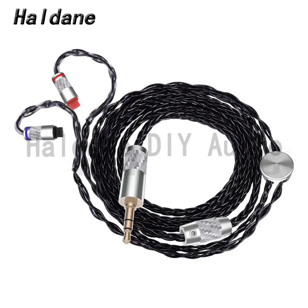 Haldane HIFI Soft Black 1 2m 7nOCC Silver Plated Headphone Upgrade Cable For im01 im02 im03 im04 im50 im70 Headphones
