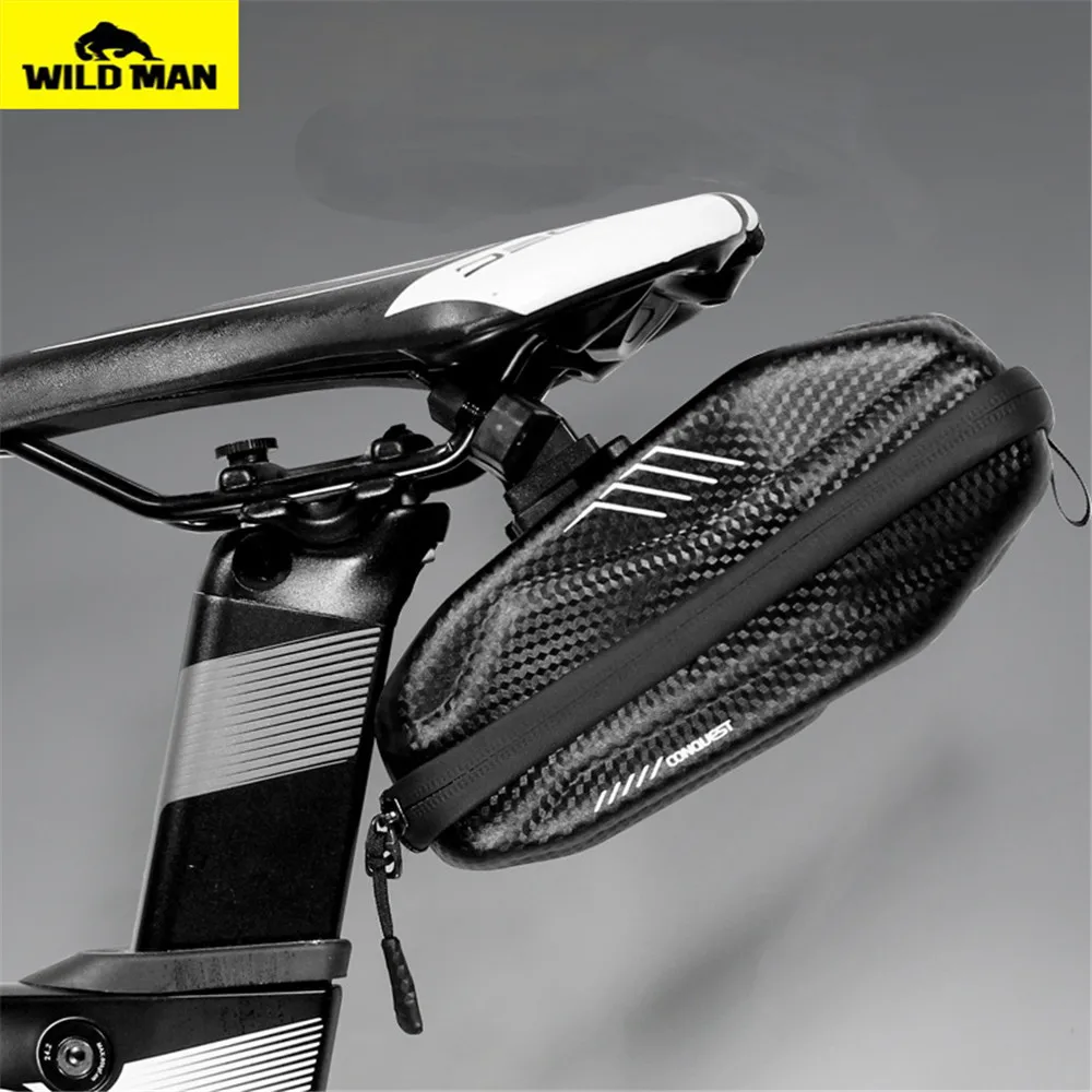 Чехол для кабеля Wild Man 0.8L велосипедный задний мешок велосипедные подседельные сумки водонепроницаемые дорожные MTB противоударные сумки велосипедные карманные аксессуары
