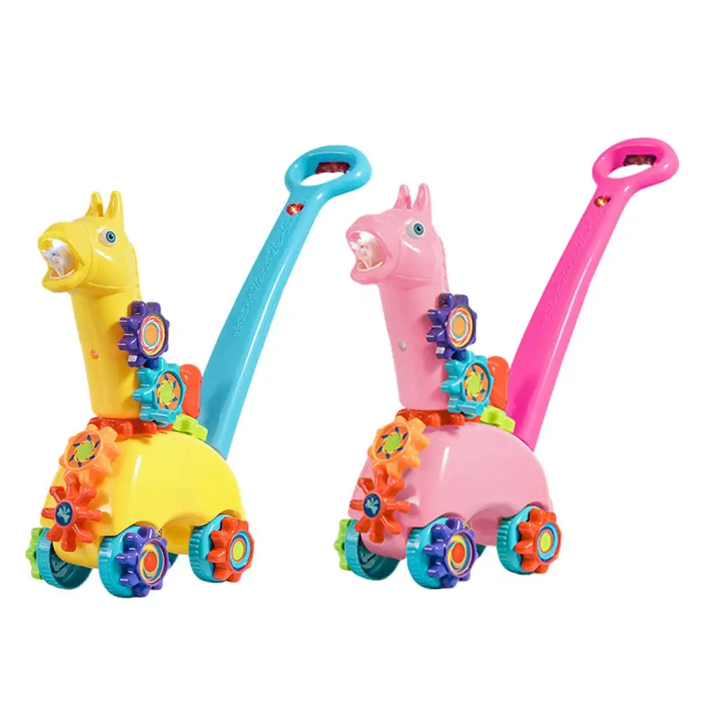 Machine à bulles automatique pour enfants, souffleur de bulles avec  lumière, girafe poussée à la main, machine électrique, jouet de voiture,  jouets interactifs - AliExpress