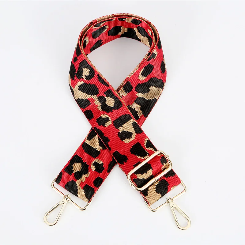 Leopard Bag Strap Handbag Belt Wide Shoulder Bag Strap Replacement Strap Accessory Bag Part Adjustable Belt For Bag 130cm