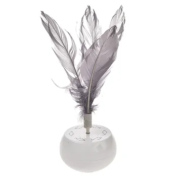 

Smart Electronic Cat Toy Interactive Automatic Rotating Running Teaser Pet Cat Funny Toy Cat Stick Feather Toys For Cats#0810g30