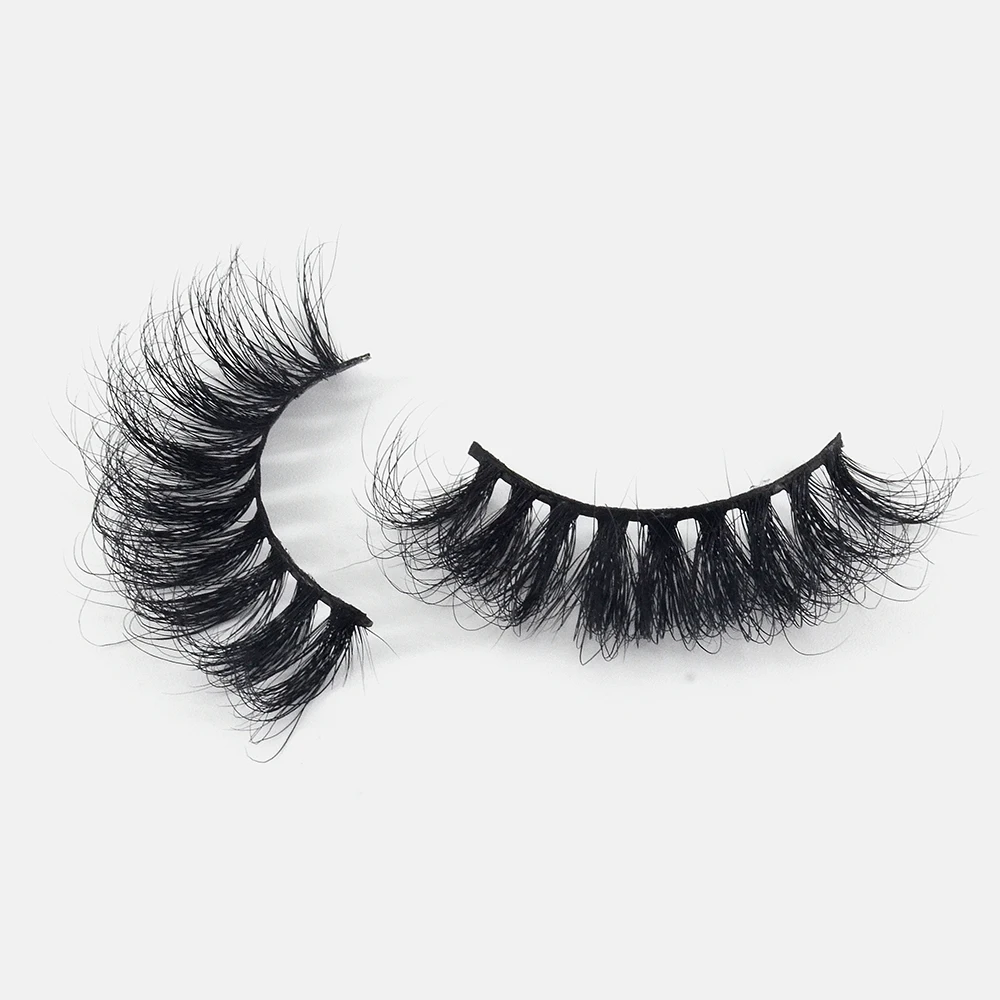 

HZJY 25mm Long 3d Mink Lashes Extensión Strip Lashes Lash Decor With Custom Box