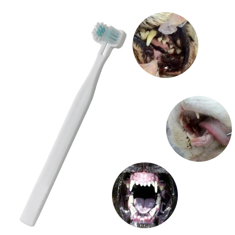 

2019 New 5pcs Dog Toothbrush Double Heads Teeth Brushing Cleaner Pet Breath Freshener Oral Care for Cats Pet Cleaning Products