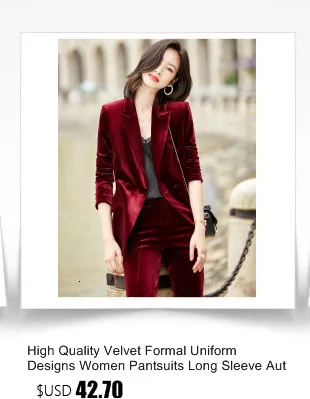 High Quality Fabric Spring Autumn Women Formal Business Suits OL Styles Professional Pantsuits Ladies Office Work Wear Blazers