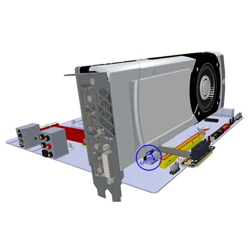 Pcie-cabo de Extensão x1 Riser Ângulo Reto de 90 Graus Pcie 3.0x1 para x1 Cabo de Extensão de 8gbps Pci Express 1x Riser Extensor de Fita de Cartão - Imagem 5