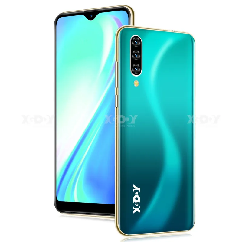 Blue XGODY Note 7, смартфон с двумя sim-картами, 6,26 дюймов, экран в виде капли воды, Android 9,0, 2 ГБ, 16 ГБ, четырехъядерный процессор, 2800 мА/ч, для распознавания лица, 3G, мобильный телефон - Цвет: Blue