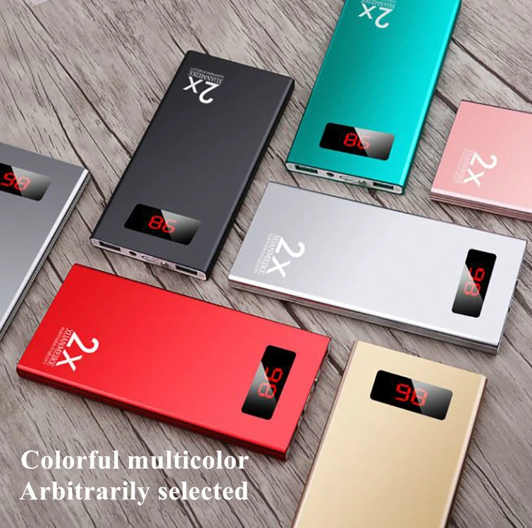 SOODOO Waterproof Portable Power Bank 10000 MAh for All Smart Phone Battery Powerbank Fast Charging External Battery LED