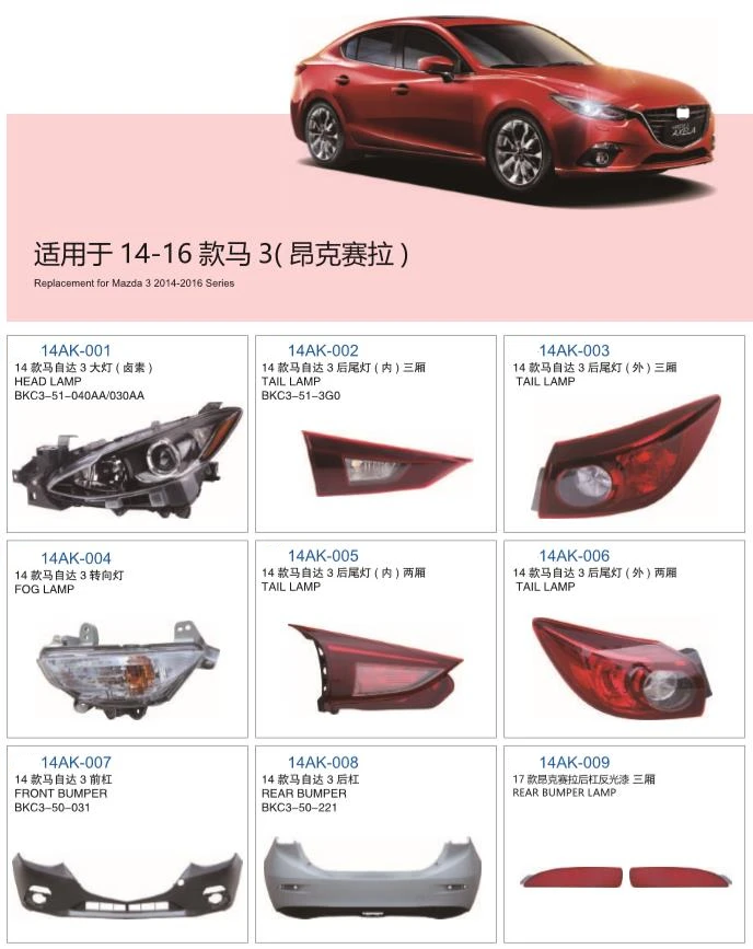 Части кузова внутренний задний фонарь для mazda-3 хэтчбек 1.6L 2008-2012 BBN7-51-3F0 2.0L задний светильник стоп-сигнал стояночный фонарь