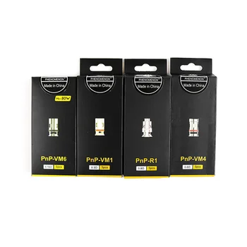 

5pcs PnP Coil VM1 0.3ohm/ VM4 0.6ohm /VM6 0.15ohm /PnP R1 0.8ohm /VM5 Evaporator Replacement Coil for VINCI Mod Pod Kit