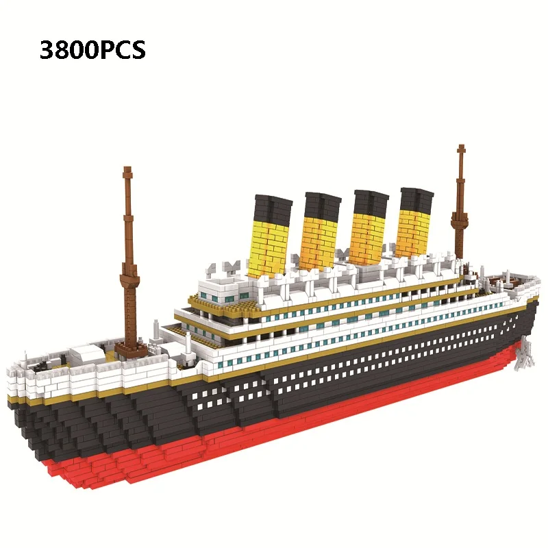 

New Arrival 3800 Pcs Ship Model Building Blocks DIY Assemble Boat Brick Creative Toys for Children Birthday Gift and Playmates