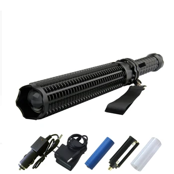 

10000lumen Baseball self-defense Tactical flashlight T6 led powerful light 18650 extensible defense led torch Telescopic lantern