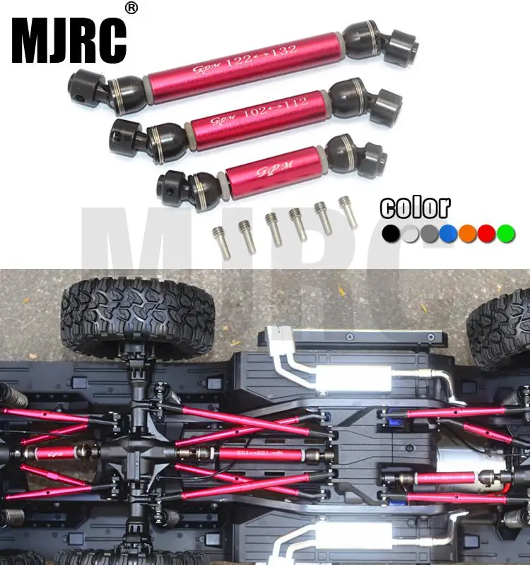 CVD передний средний задний приводной вал для 1/10 TRAXXAS TRX-6 G63 6X6 88096-4 RC автомобилей запчасти металлический приводной вал