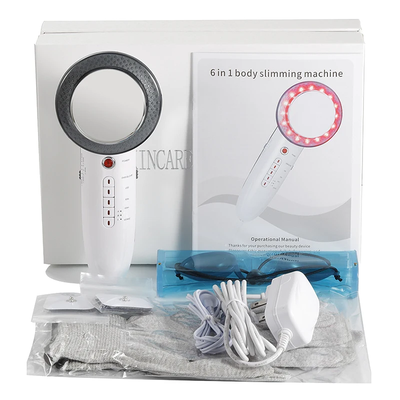 

6 In 1 RF Ultrasonic Cavitation RF IPL Body Slimming Massager Anti Cellulite Acupoint Massage Fat Burner Weight Loss Machine