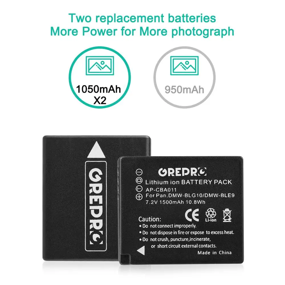 2 шт. DMW-BLG10 ДМВ BLG10e BLG10 BP-DC15 BPDC15 Батарея+ USB Dual Зарядное устройство для цифрового фотоаппарата Panasonic DMC-GF6 DMC-GX7 DMC-TX1 BLG10GK BLG10