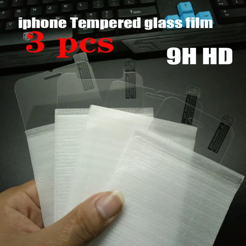 

3pcs 9H HD Tempered Glass For iphone X XS Max XR 6 6s 7 8 plus 5s 10 Screen Protector protective Glass iphone 8 6 Plus X 5 glass