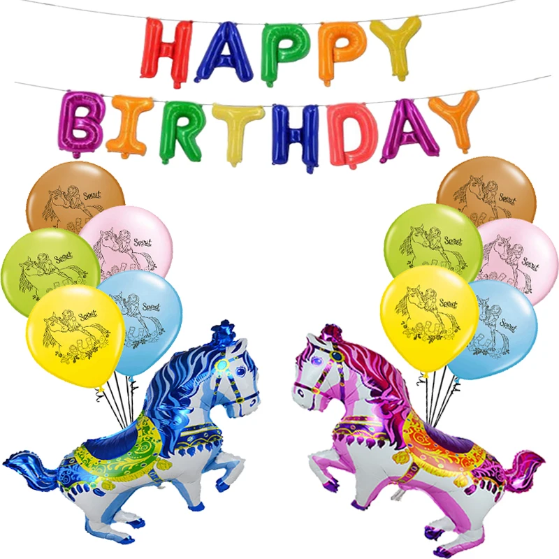 1 комплект латексные воздушные шары в виде лошади | Дом и сад