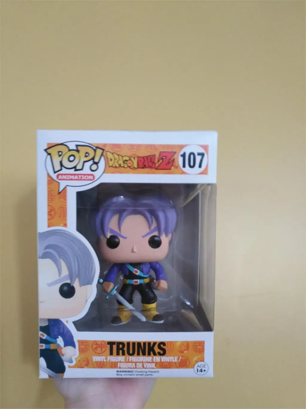 TRUNKS box Funko Pop аниме Dragon Ball Z персонаж 10 см Модель Фигурки игрушки - Цвет: TRUNKS box