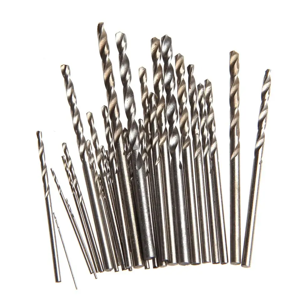 28pcs Mini Micro Hss Twist Drill Bits Set Metric 0.33.0mm Sizes For