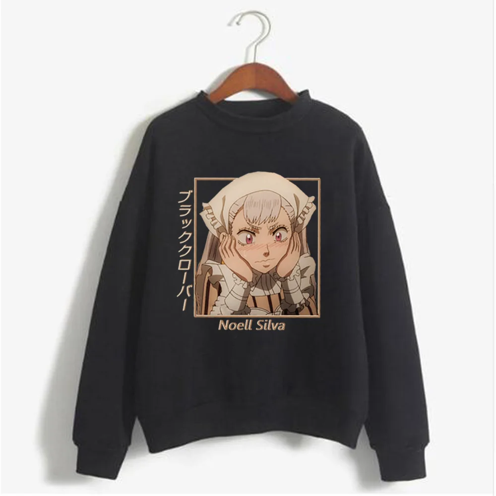 

Japan Anime Black Clover Print Kawaii Hoodie Sweatshirt Harajuku Noell Silva Print Streetwear Hoody Fashion Women Men Casual Top