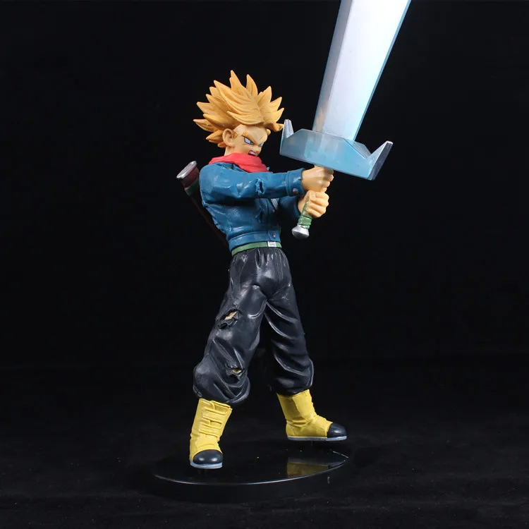 

Dragon Ball Anime Garage Kit Model Super Saiyan People Trunks Hope Sword of PVC Box Decoration