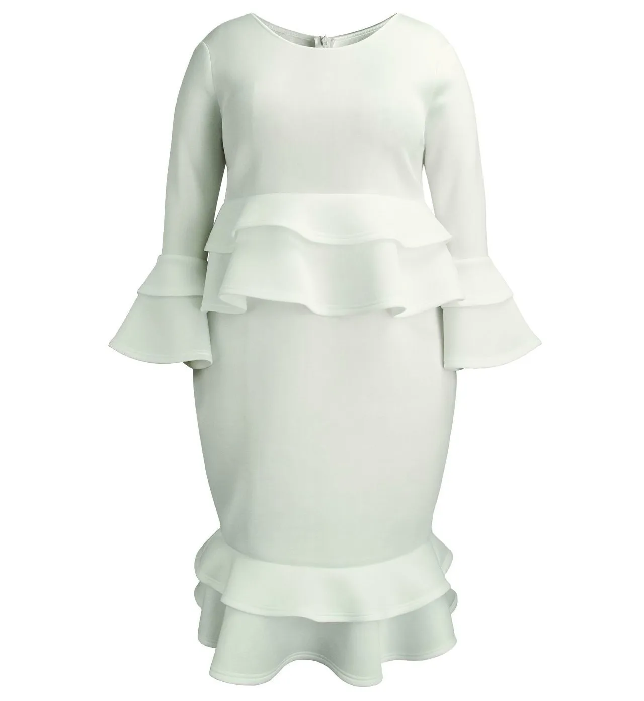 e98289d8d561c7eecb408f5c9da4826d_White-Long-Flare-Sleeves-Dresses-O-Neck-Peplum-Flounce-Ruffles-Bodycon-Package-Hip-Party-Occassion-Event.jpg