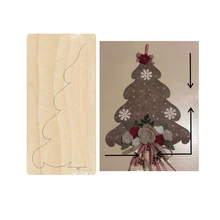 Рождественская елка деревянные штампы резные аксессуары для форм для кожаной бумаги войлок стальной пробойник-кожаные поделки деревянная Лазерная высечка металлическая пресс-форма
