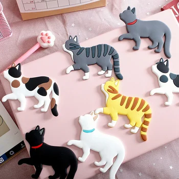 

7Pcs Cute Creative Multifunction Cat netic Wall Mount Hanging Hook Refrigerator Sticker Fridge net Decor Keys Hook