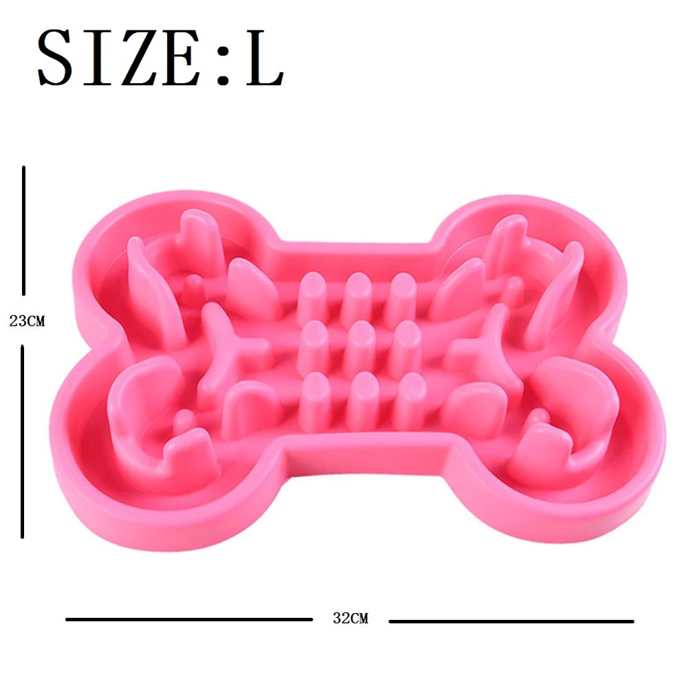 Pet Dog Feeders Hot Outward Hound Bone Creative Stages Slow Feed Dog Bowl Dish Interactive Food Small Big Dog Pet Accessories