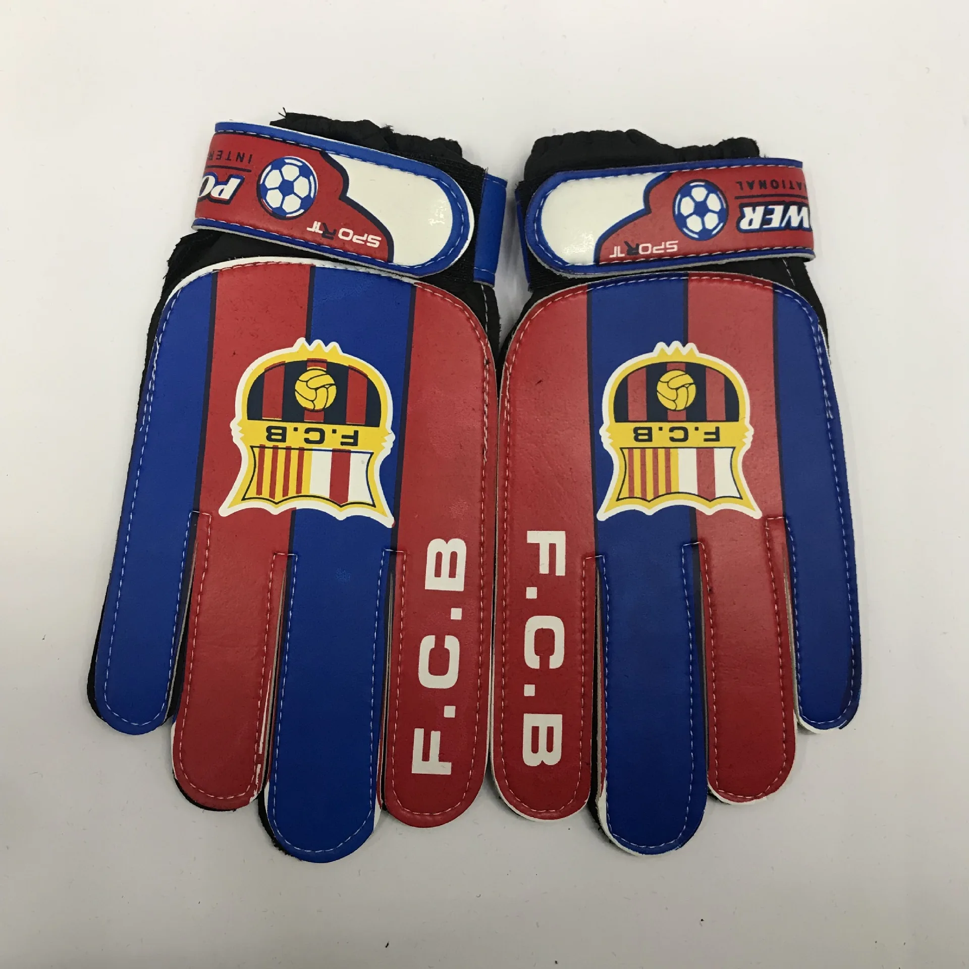 Pu Anti-slip Goalkeeper Gloves Football Team Logo Gloves Children Adult Football Training Hand Guard