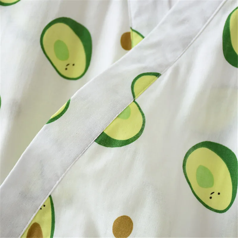 bathrobe women Cotton kimono gown women robe kimono bathrobe pajamas nightgown with nightdress