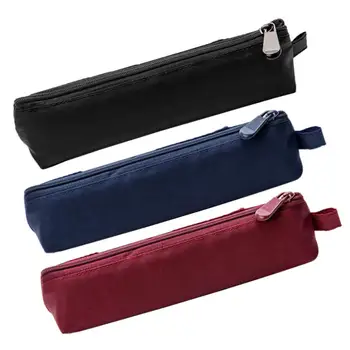 

Large Capacity Portable Zipper Canvas Student Stationery Storage Bag Pencil Case