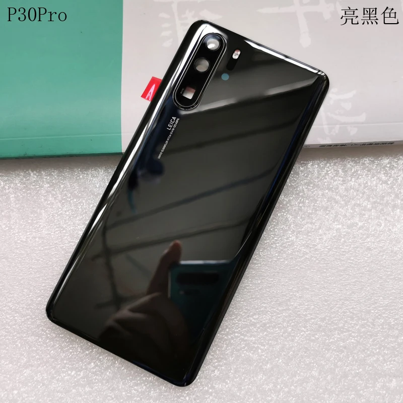 Для huawei P30 Pro Задняя крышка батареи задняя крышка корпуса дверная камера стеклянная рамка объектива для huawei P30 Pro запасные части