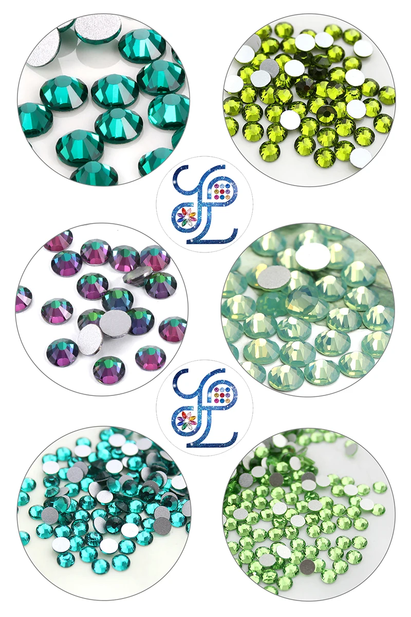 yl Green rhinestone xiangqing3