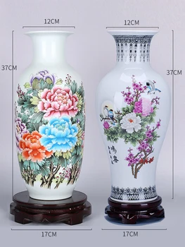 

MODERN JINGDEZHEN CERAMIC VASE ORNAMENTS HOME LIVINGROOM FIGURINES DECORATION HOTEL OFFICE DESKTOP FURNISHING ACCESSIORIES CRAFT