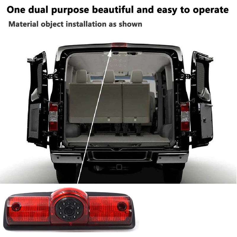 

Backup Brake Light Reversing Rear View Camera CMOS for Dodge RAM PROMASTER Cargos Van Waterproof 170 Third Brake Light Camera