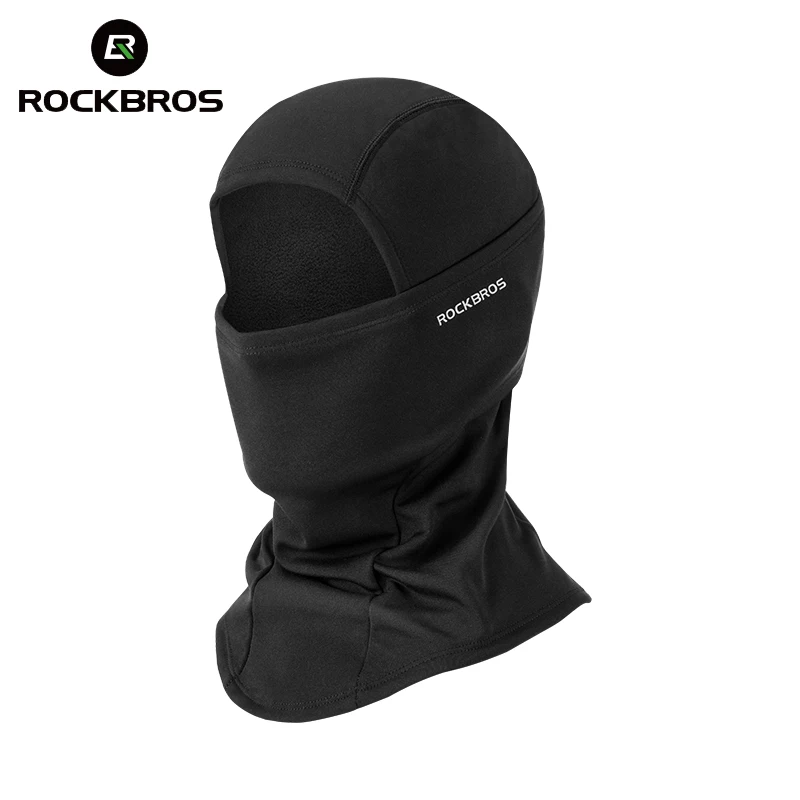 ROCKBROS Зимняя Маска для лица Велоспорт Бег сноуборд лыжная маска сохраняет тепло ветрозащитная полумаска повязка на голову спортивная Балаклава