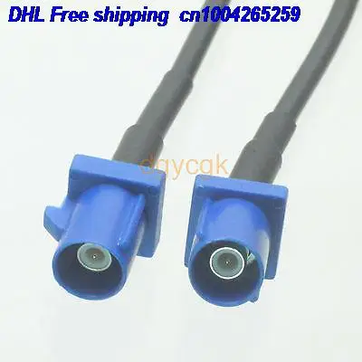 

EMS/ DHL 50pcs Fakra SMB male C 5005 bule to Fakra SMB male C RG174 Jumper pigtail 8" cable 22j